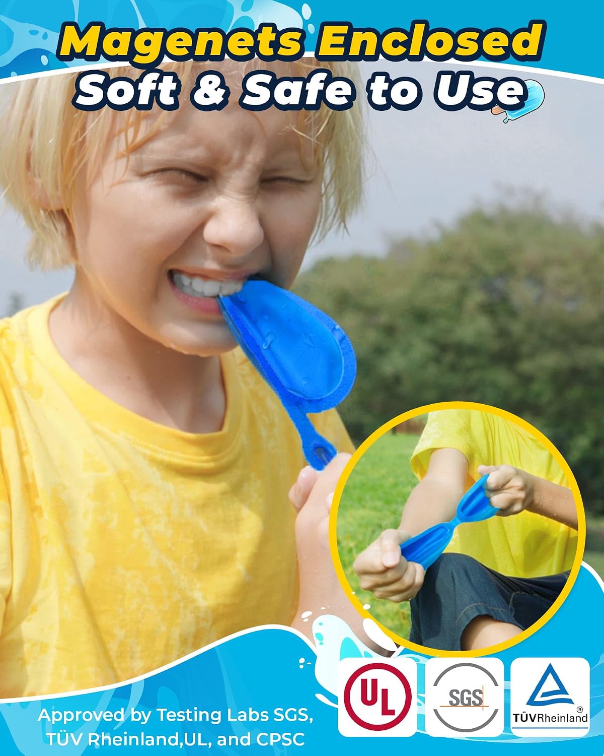 Thumbnail 3 de Smasiagon 8 PC Reusable Magnetic Water Balloons – Safe, Quick-Fill Silicone Water Bombs
