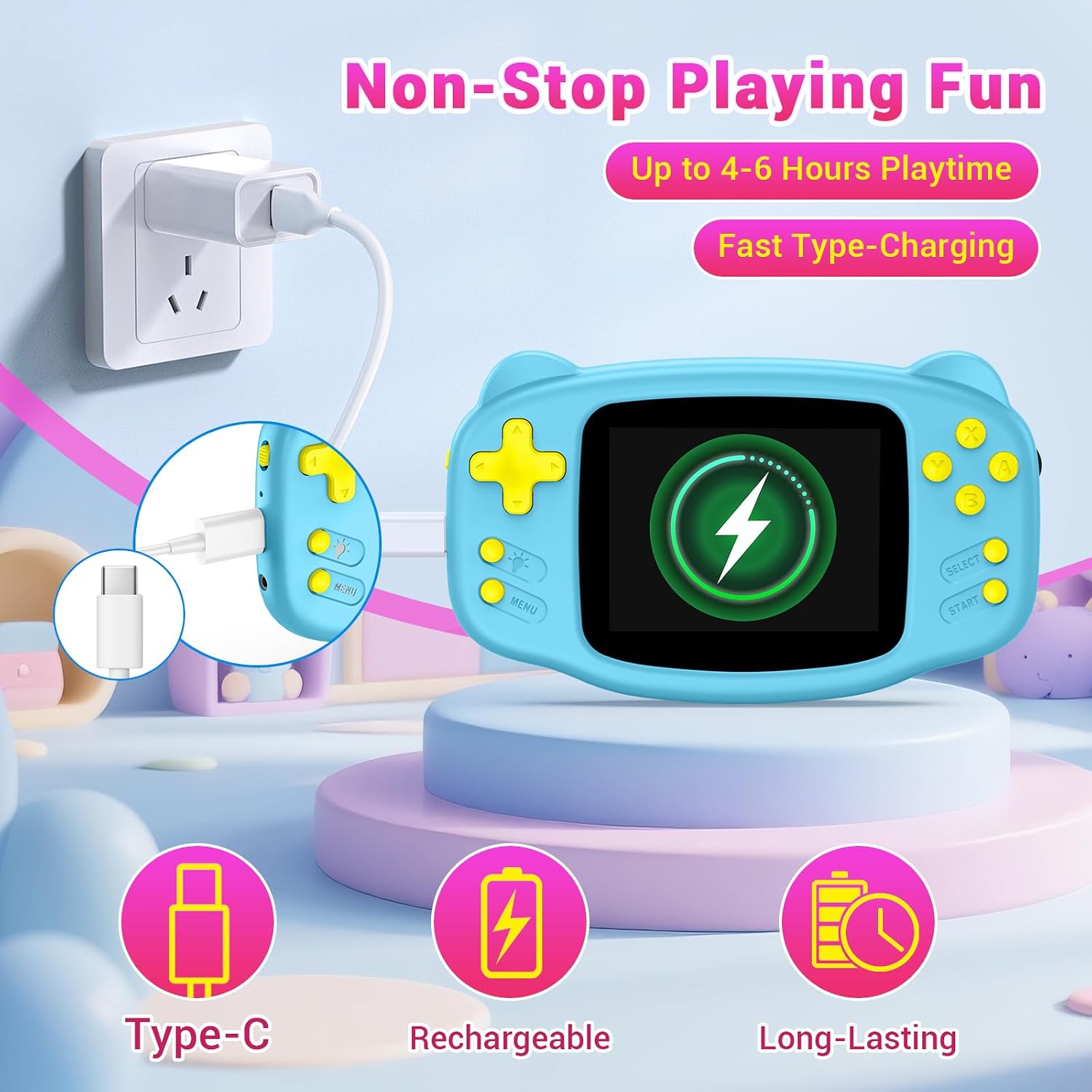 Detalle 2 de Handheld Game Console with 3.2-Inch Screen
