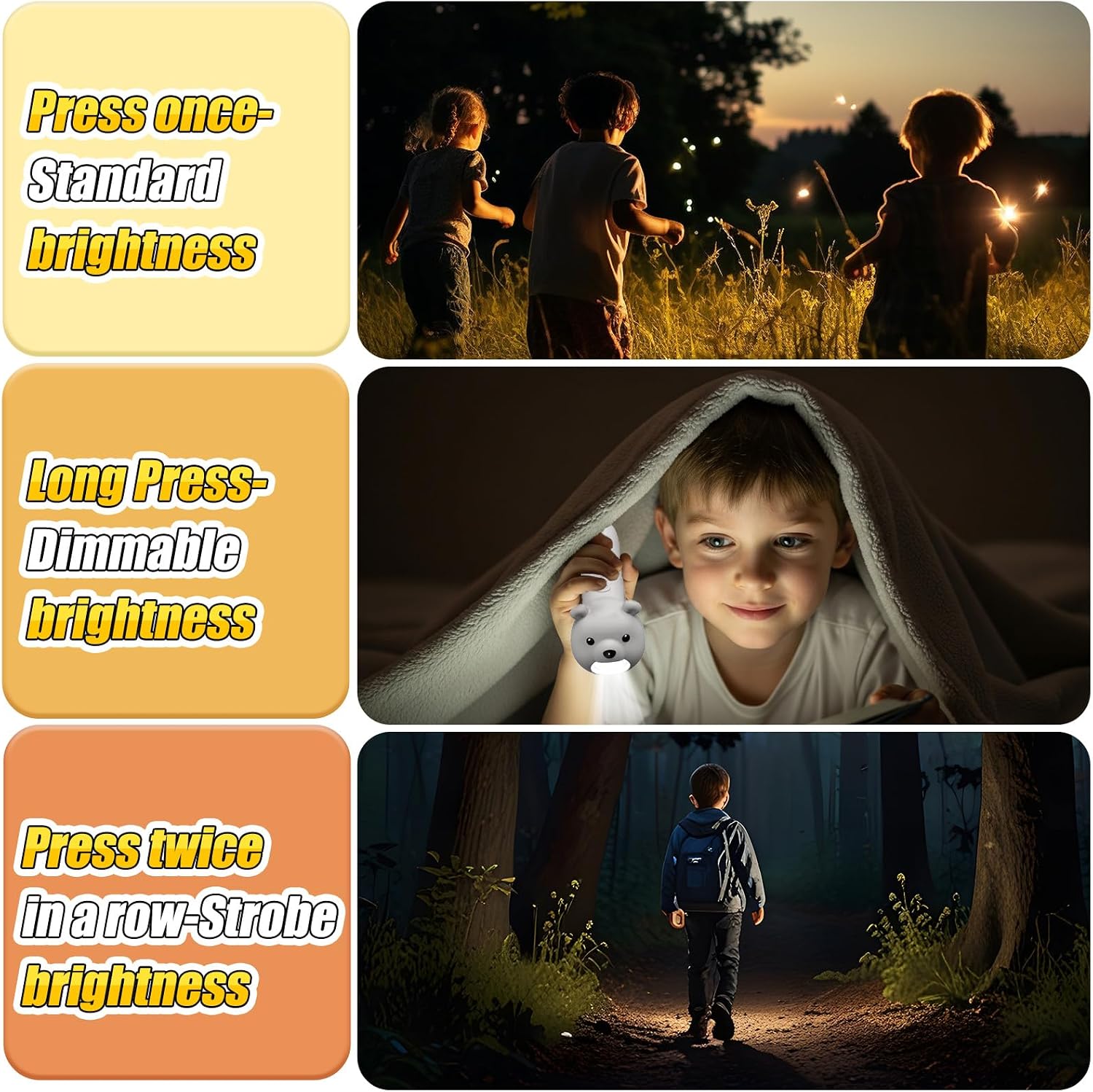 Thumbnail 3 de ZKLiLi Polar Bear Rechargeable Kid's Flashlight
