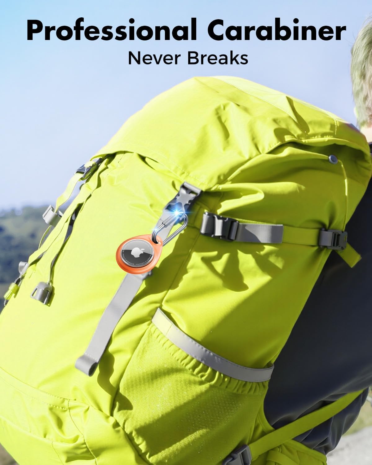 Thumbnail 1 de UNBREAKcable AirTag Holder for Apple - 4 Pack with Professional Carabiner, Waterproof & Shockproof TPU Case