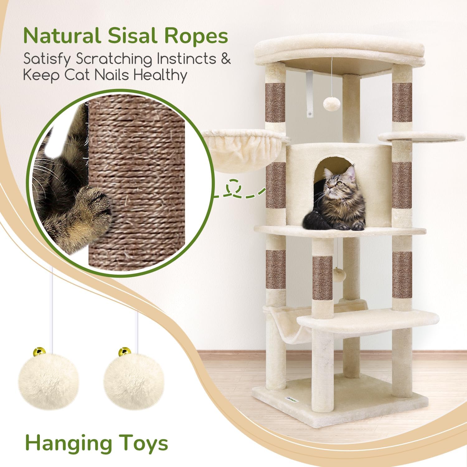 Detalle 2 de Globlazer Cat Tree, 51-Inch