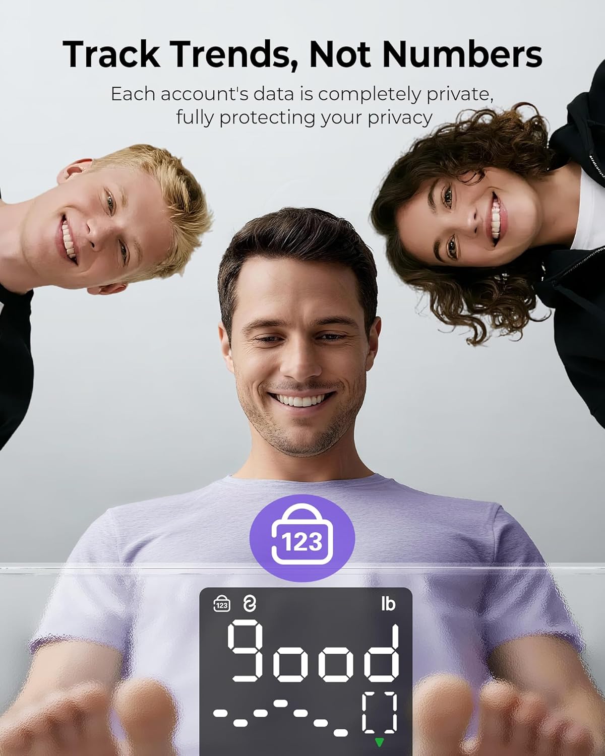 Detalle de Smart Scale for Body Weight with 14 Health Metrics and App Sync
