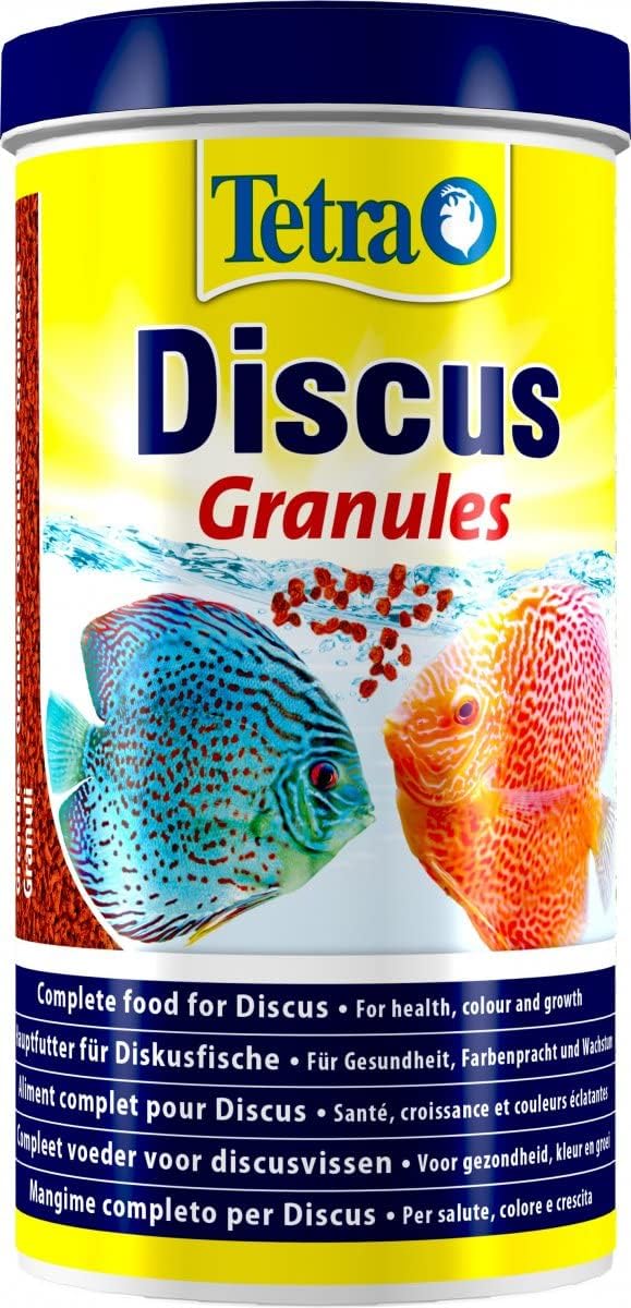TETRA Nourriture Pour Poissons Complète pour Discus – Granulés submersibles, 1 Litre