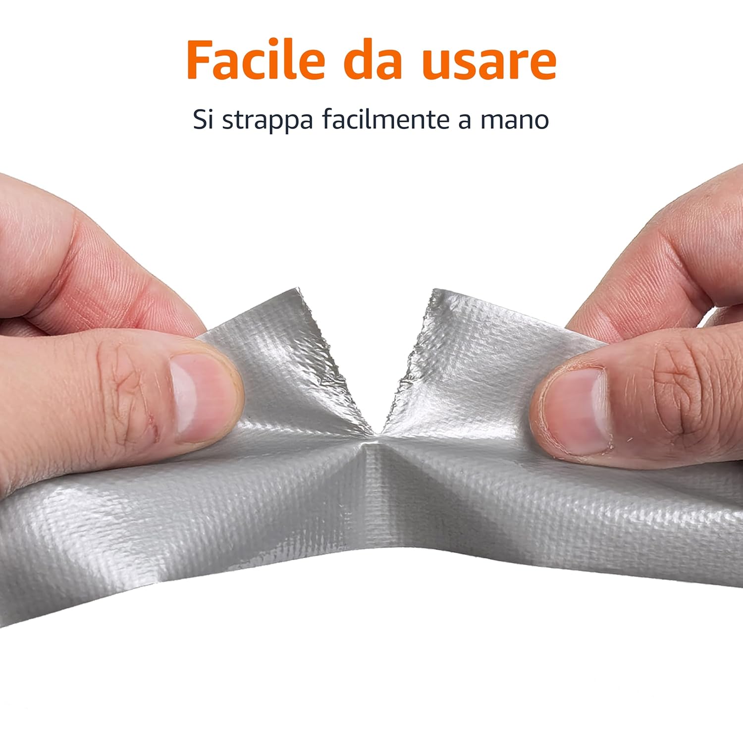 Thumbnail 2 de Amazon Basics Nastro adesivo telato resistente per impieghi gravosi, 4 rotoli da 18,3 m ognuno, argento