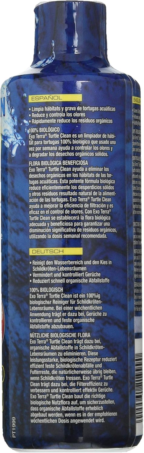 Detalle de Exo Terra Turtle Clean – Biologischer Reiniger für Schildkröten-Lebensräume, 250 ml