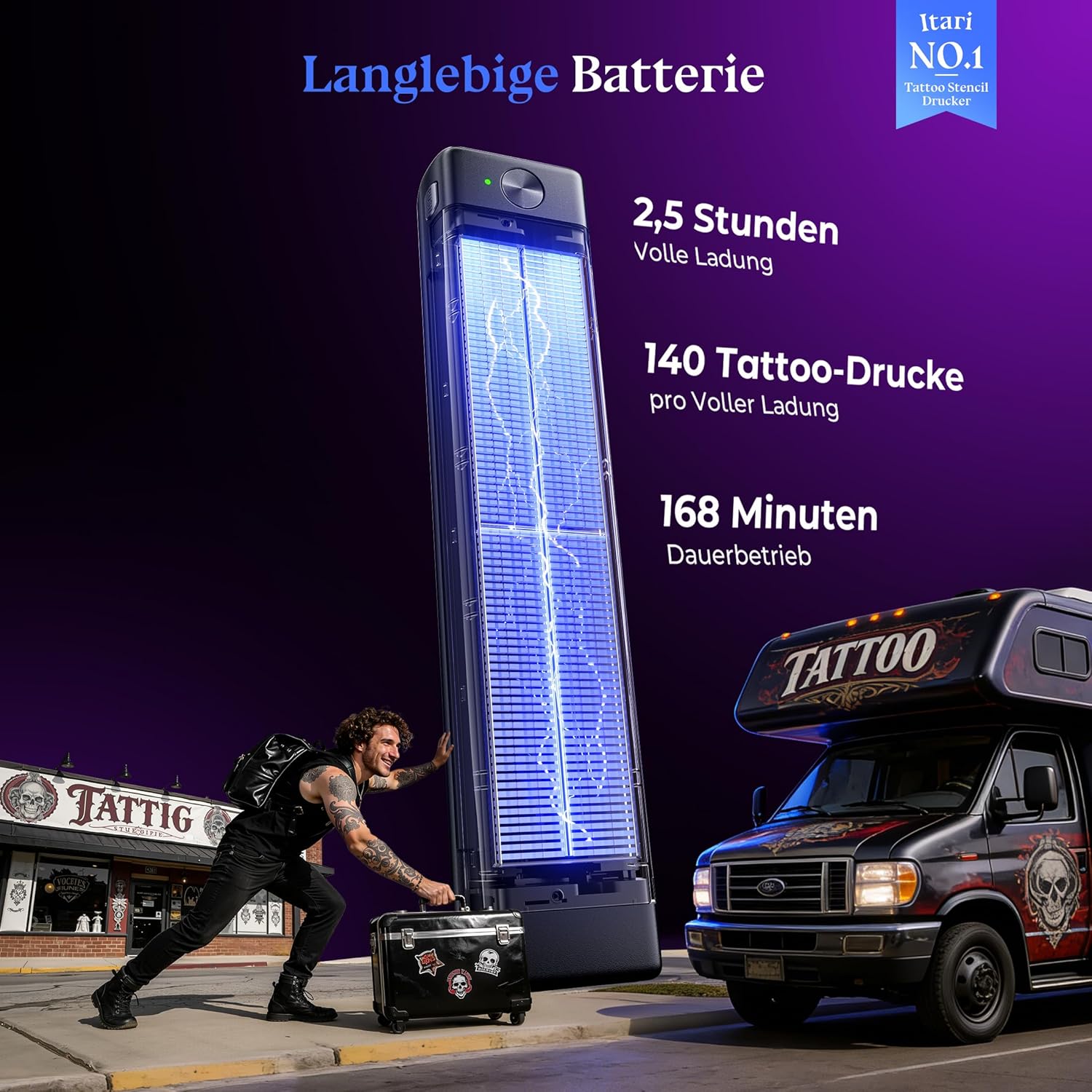 Thumbnail 2 de Itari A886 Tattoo Stencil Drucker Bluetooth