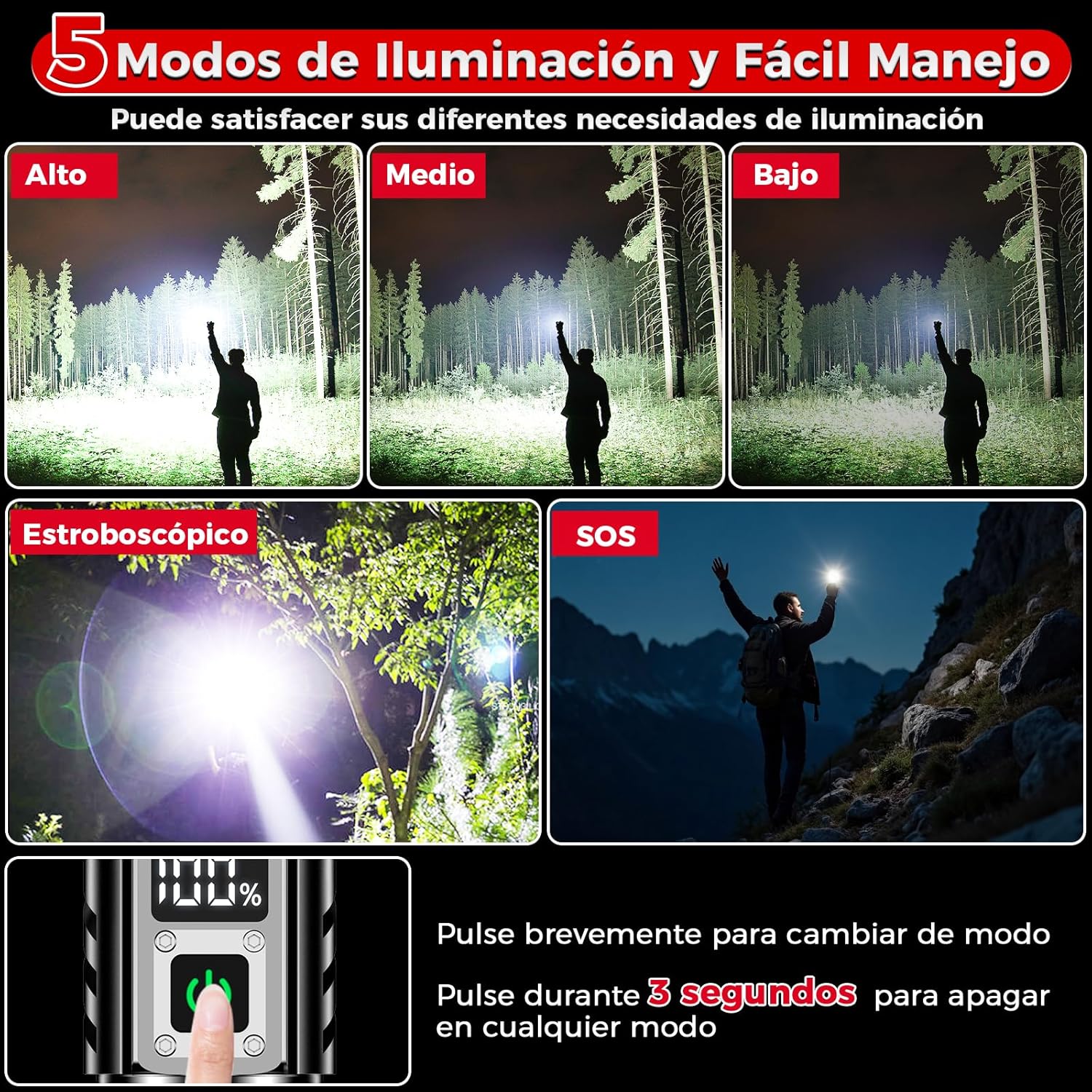 Thumbnail 6 de Shadowhawk S1479 1.000.000 lúmenes 30W