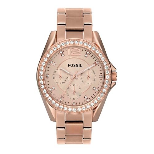 Detalle de Fossil Riley ES2811: Rose Gold Tone Women’s Quartz Watch