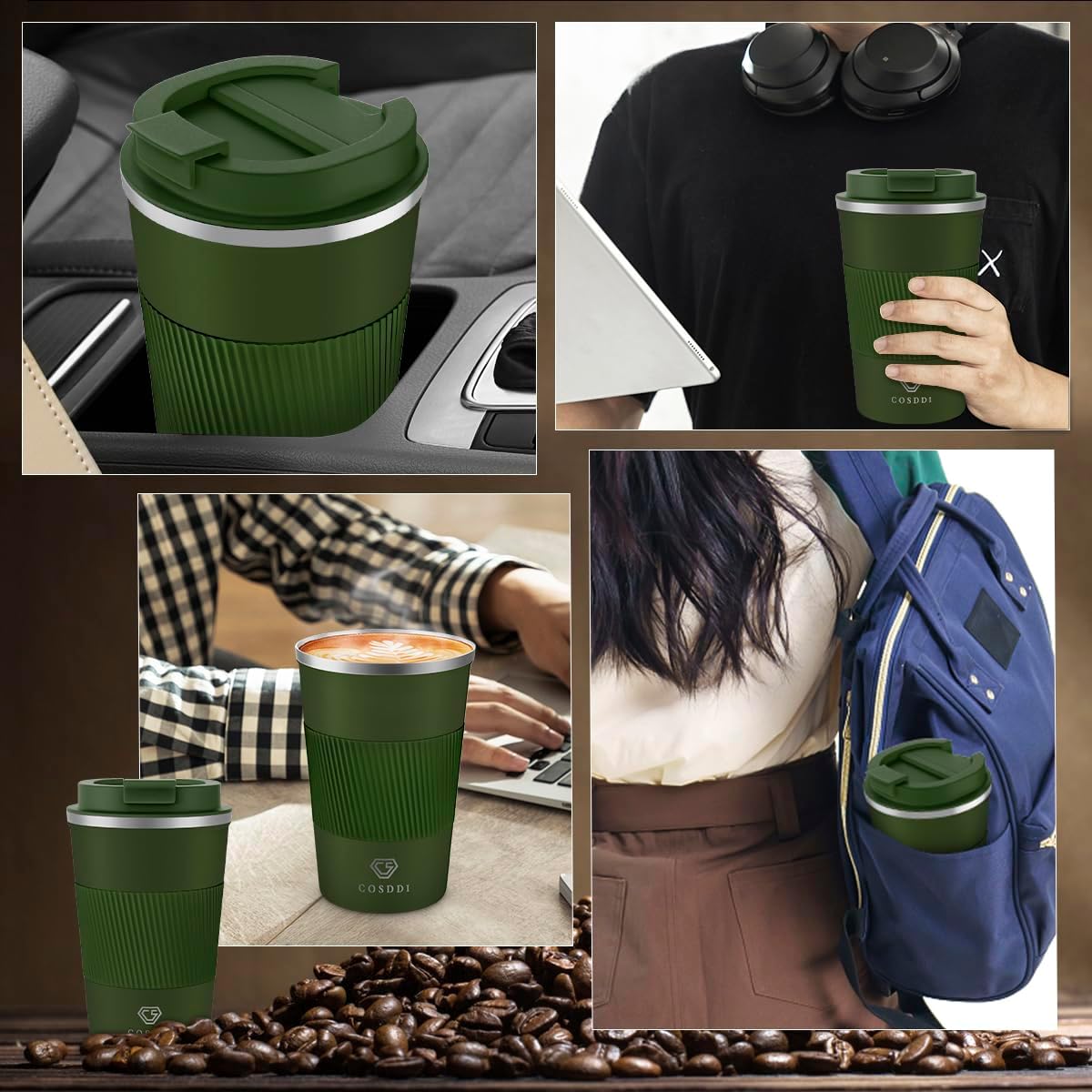 Thumbnail 6 de CS COSDDI Stainless Steel Coffee Mug 12 oz