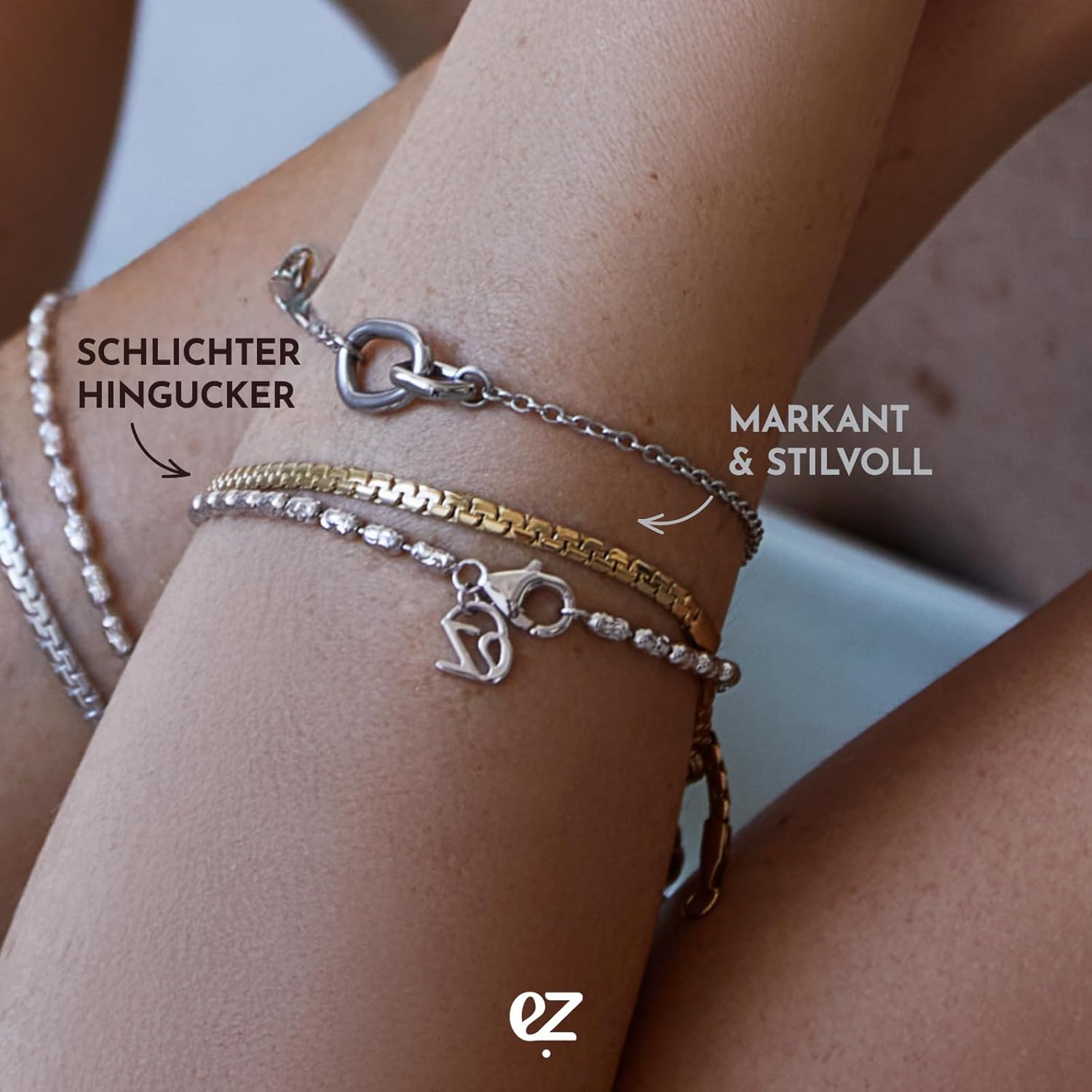 Thumbnail 1 de ECHTZEIT Armband aus Edelstahl – 21 cm lang | The Y-Sleek
