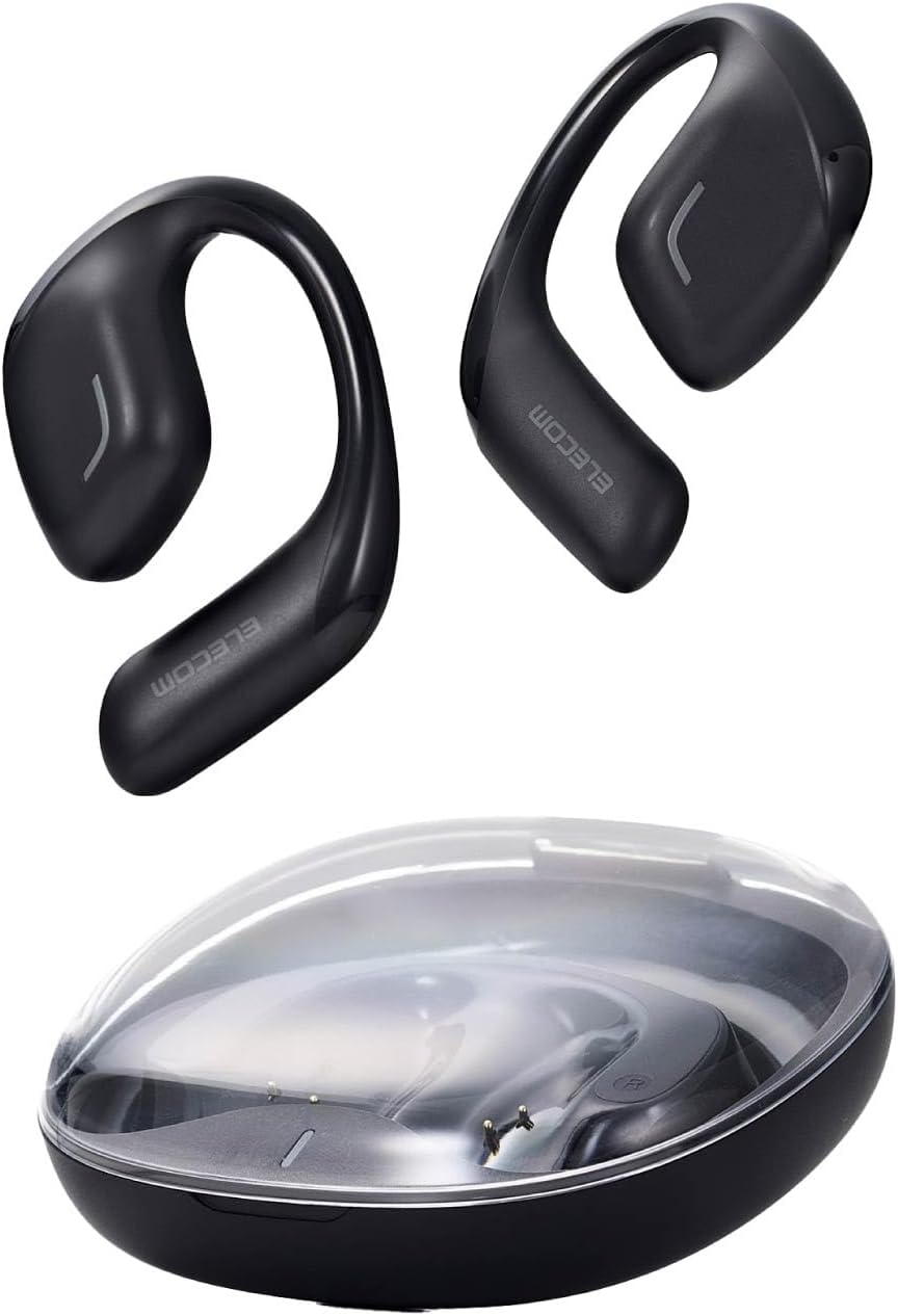 Detalle de エレコム LBT-ECOWS01MBK オープンイヤーイヤホン Bluetooth 5.4・片耳約9.8g