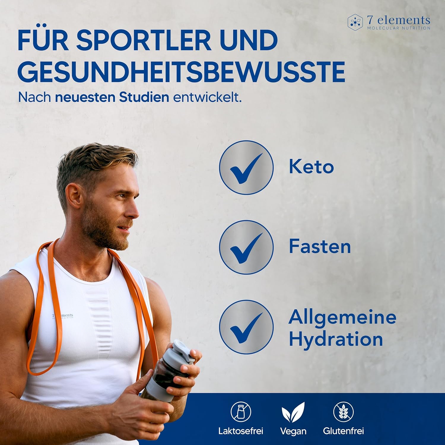 Detalle de Elektrolyte PUR – Isotonisches Getränk ohne Zucker, 210 g (30 Portionen) – Keto-kompatibel, vegan, laborgeprüft