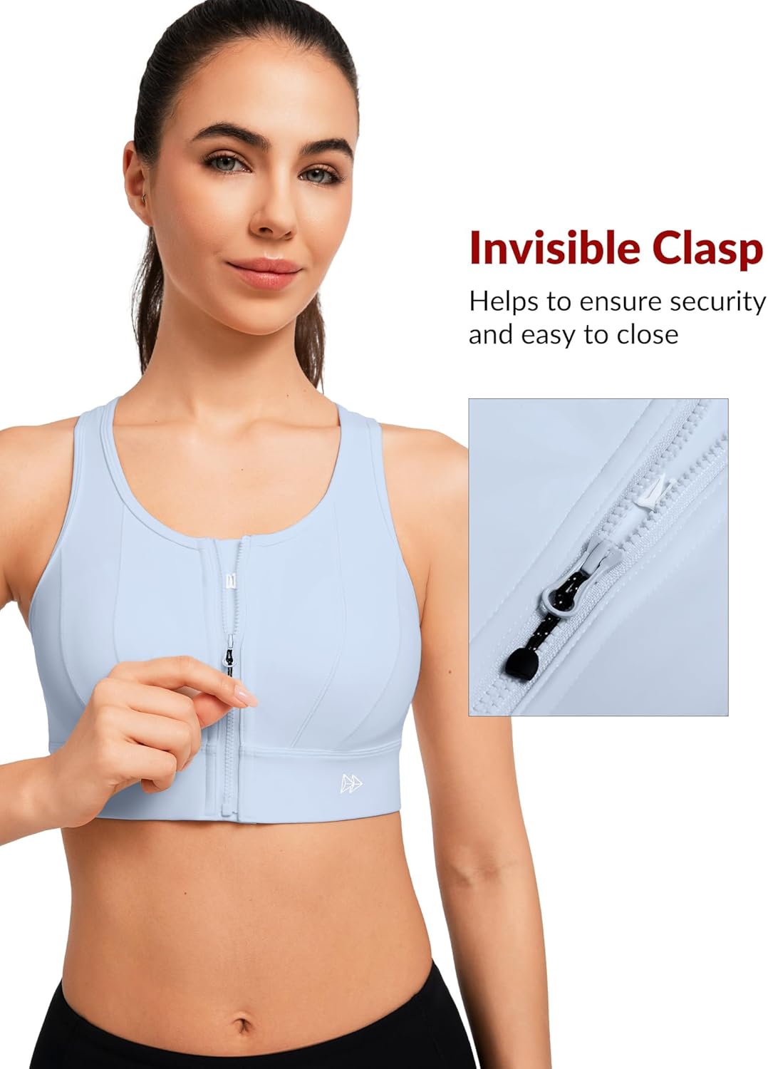 Thumbnail 4 de Yvette Front Closure Sports Bra – High Support, High Impact for Running