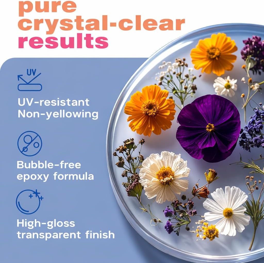 Thumbnail 2 de 1L Epoxy Resin Kit For Beginners | Deep Pour, UV Resistant, 35 Minute Work Time – UK