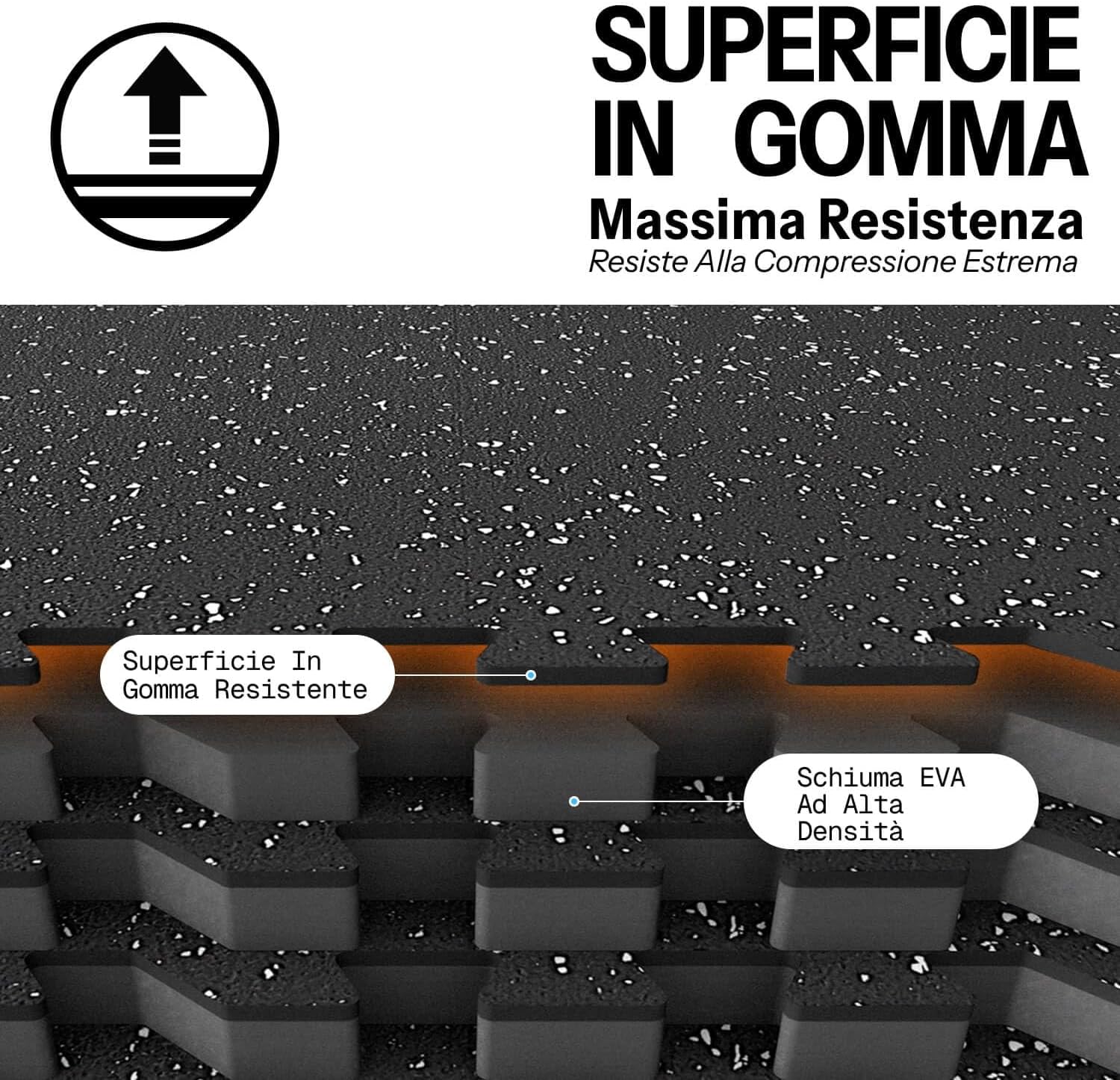 Thumbnail 1 de AIRHOP Losetas de Caucho para Gimnasio 🏋️‍♀️ 24 Pzs. 60x60cm