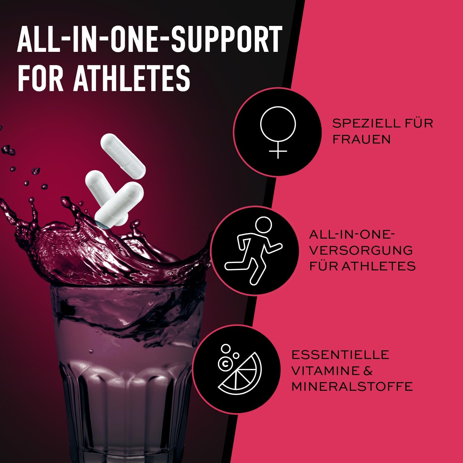 Detalle 2 de ESN Athlete Stack Women 210 Kapseln
