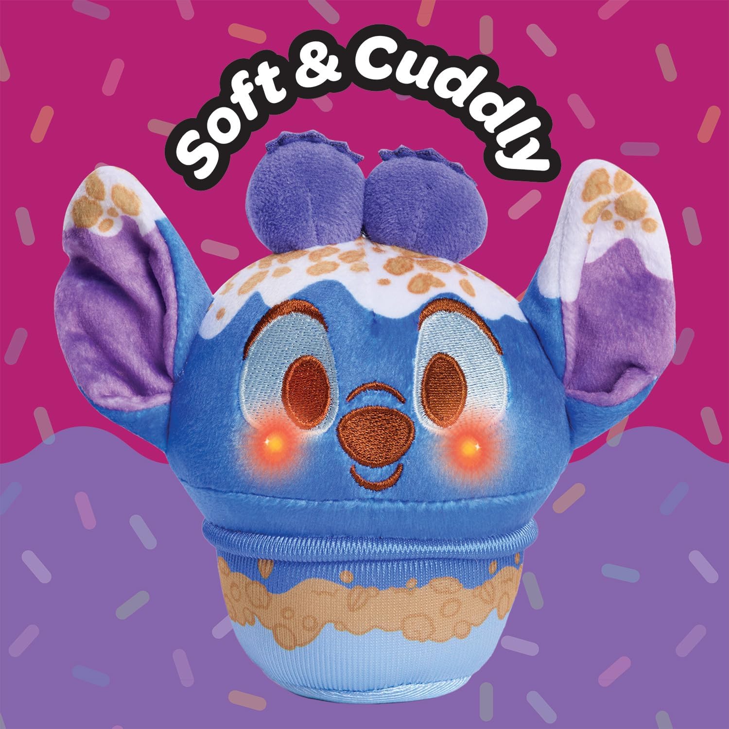 Detalle de Just Play Disney Munchlings Light-Up-Plüschspielzeug mit Duft (11,4 cm) – zum Sammeln