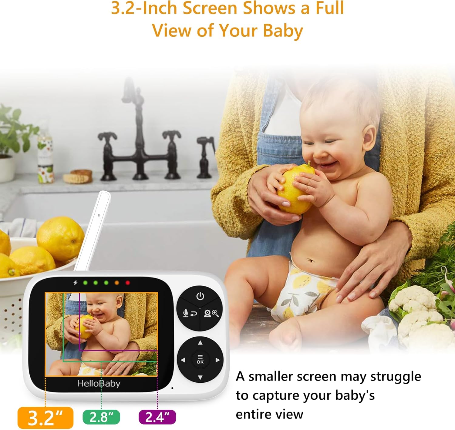 Thumbnail 4 de HelloBaby Baby Monitor 3.2"