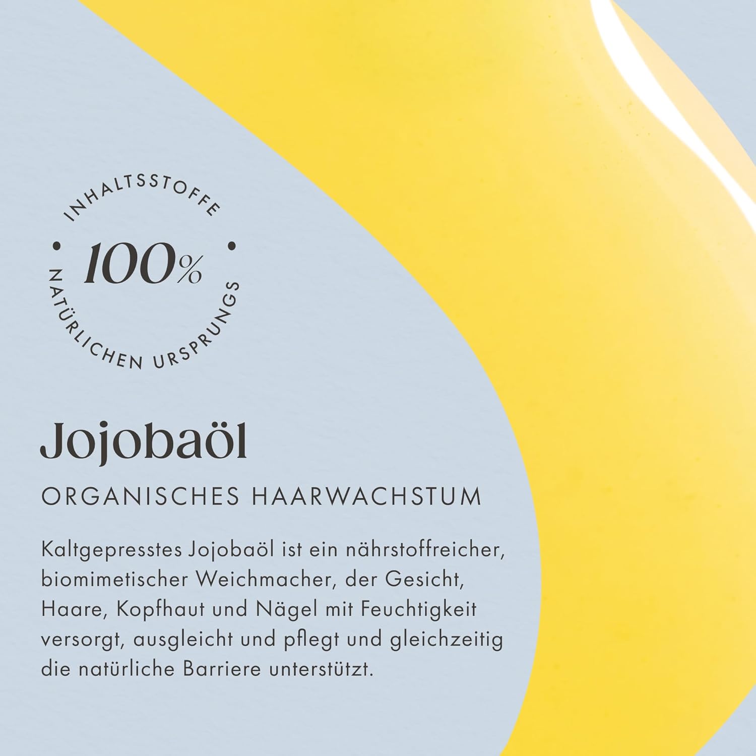 Detalle de Satin Naturel Bio Jojobaöl kaltgepresst (100% rein) – 100 ml als Gesichts- und Körperöl