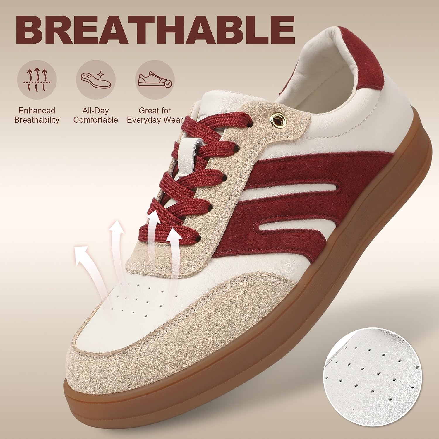 Detalle 2 de FANMMING Women's Non Slip Gym Shoes