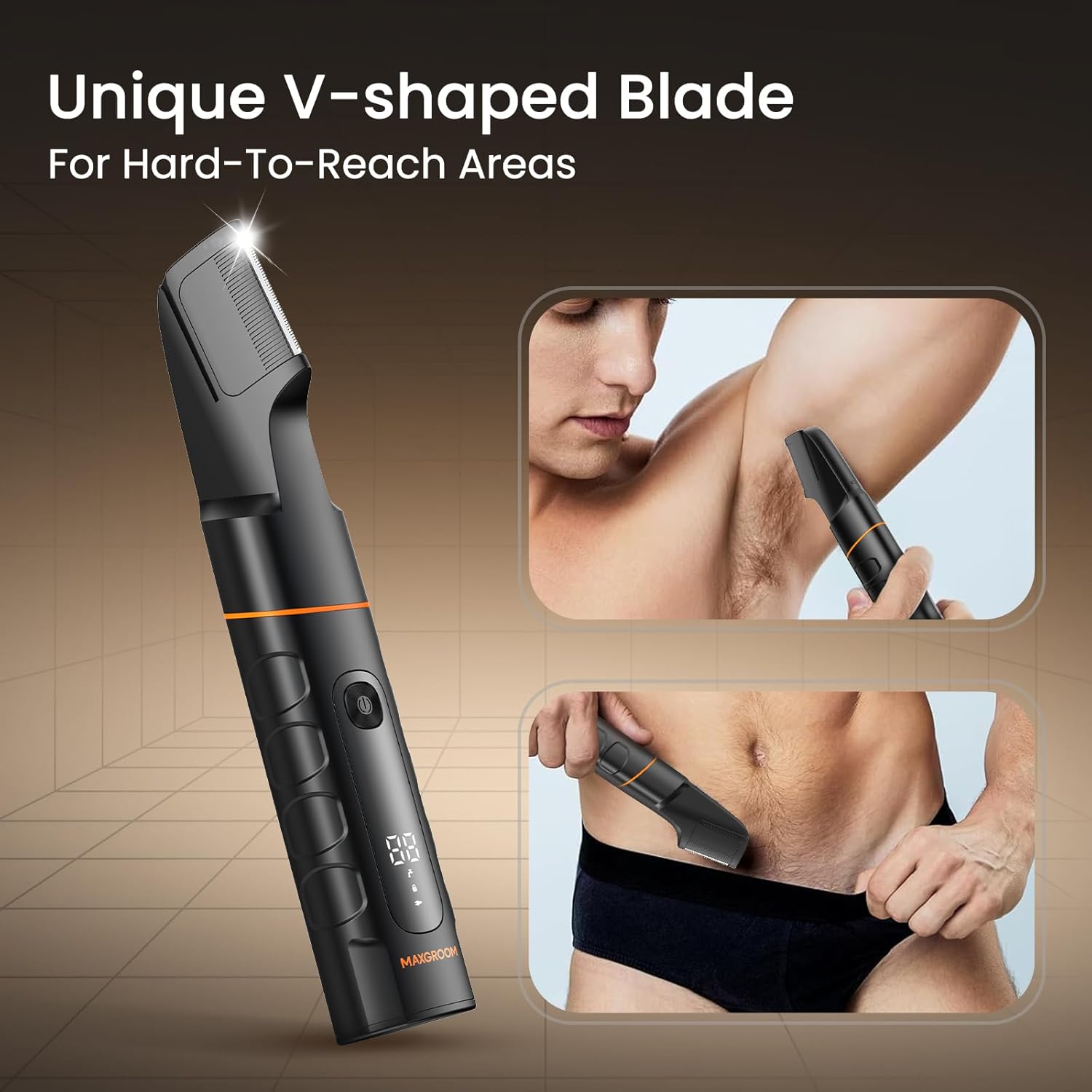 Thumbnail 2 de MAXGROOM 5 in 1 Manscape Body Hair Trimmer for Men with IPX6, 120-Min Cordless Runtime & Type C Charging Dock