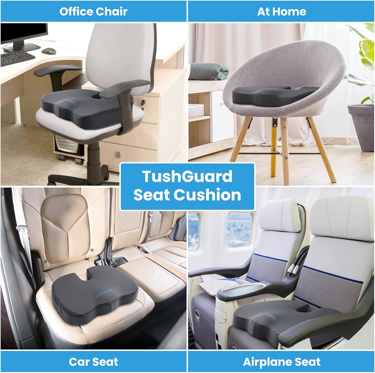 Detalle 2 de TushGuard Memory Foam Seat Cushion, XL
