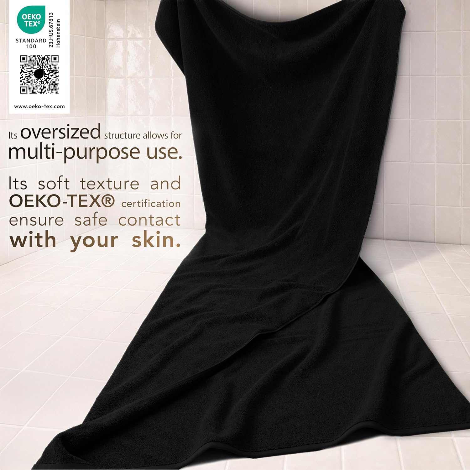 Thumbnail 2 de 40x80 Cotton Paradise oversized bath towel