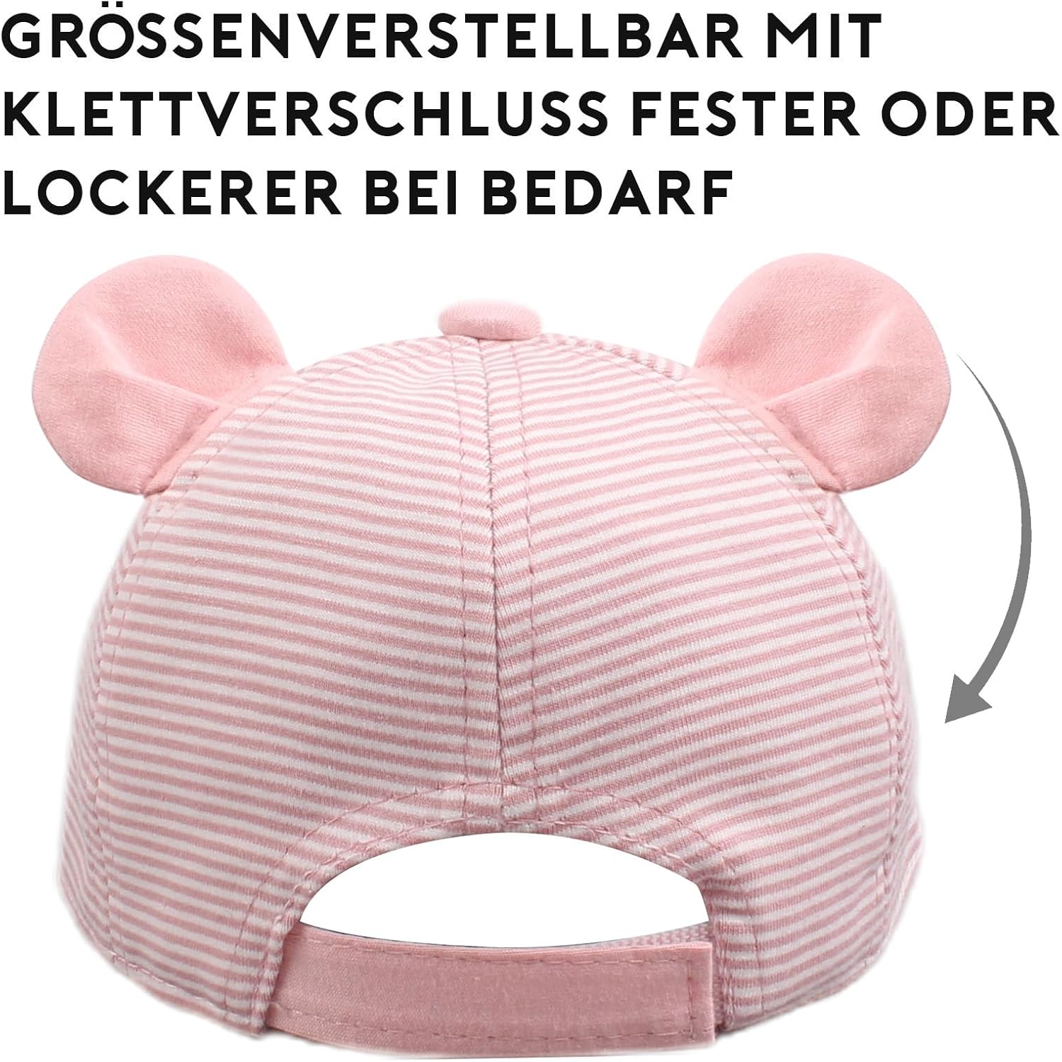 Detalle 2 de Pesaat Baby Baseball Cap 3-18 Monate – UV-Schutz, verstellbare Klettverschluss-Baby-Cap aus Baumwolle