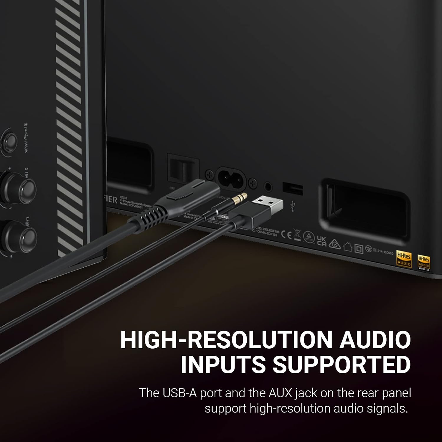 Thumbnail 2 de Edifier QD35: Kompaktes Bluetooth-Lautsprechersystem mit RGB-Lichteffekten und Hi-Res-Audio