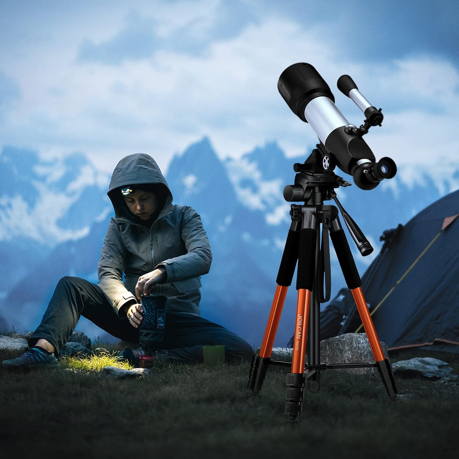 Thumbnail 6 de JOILCAN Compact Camera Tripod for DSLR and Smartphone – Aluminium, 3‑Way Pan Head, 65" Max Height