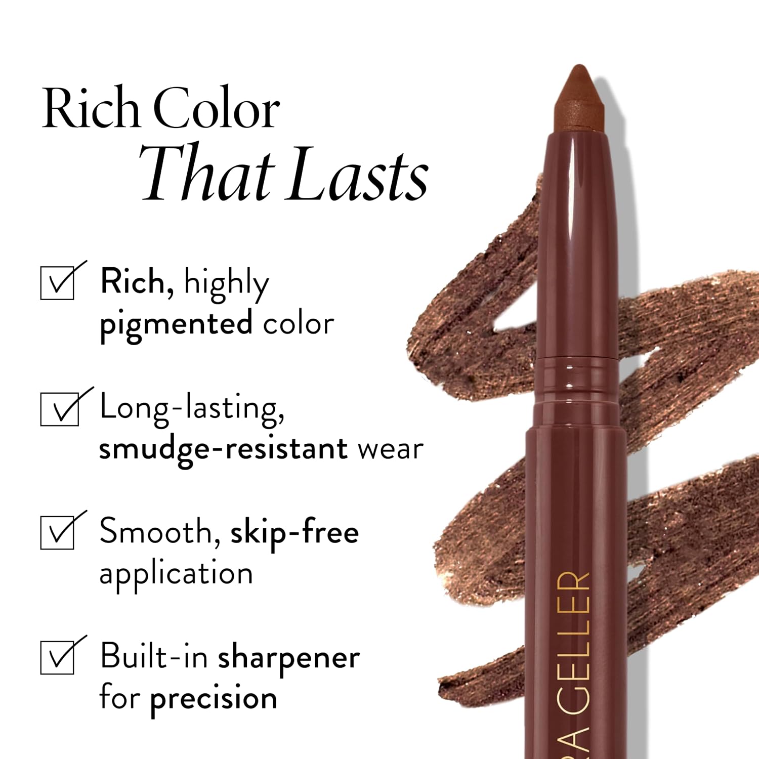 Thumbnail 2 de LAURA GELLER NEW YORK Kajal Longwear Kohl Eyeliner Pencil — Dark Brown 🎨