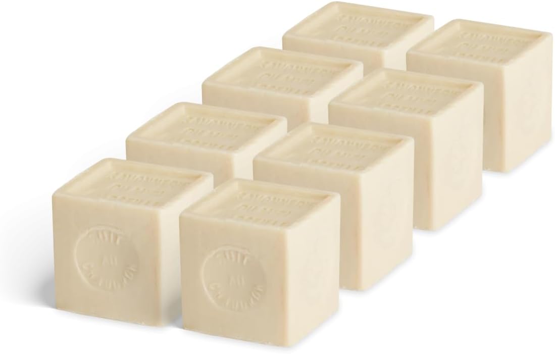 Detalle 2 de La Corvette Cube de Savon de Marseille Olive – Lot 8x300g, sans emballage