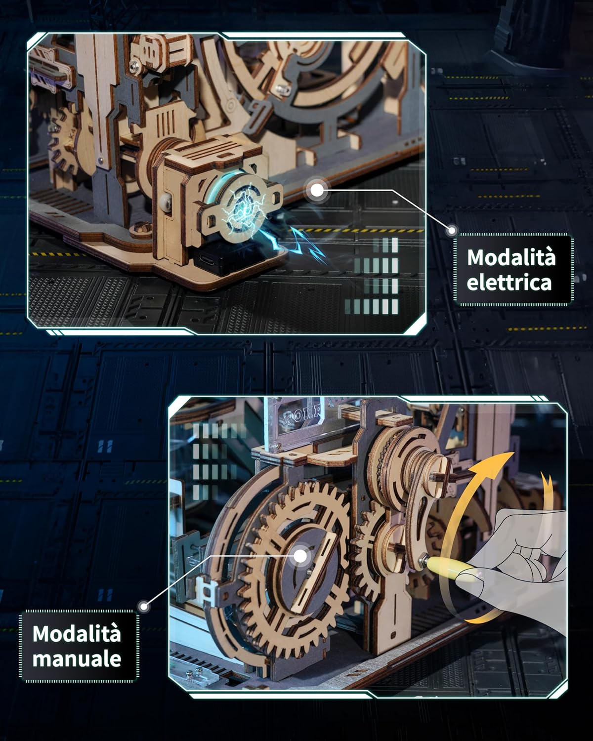 Thumbnail 2 de ROKR Marble Spaceport kit modellino meccanico in legno