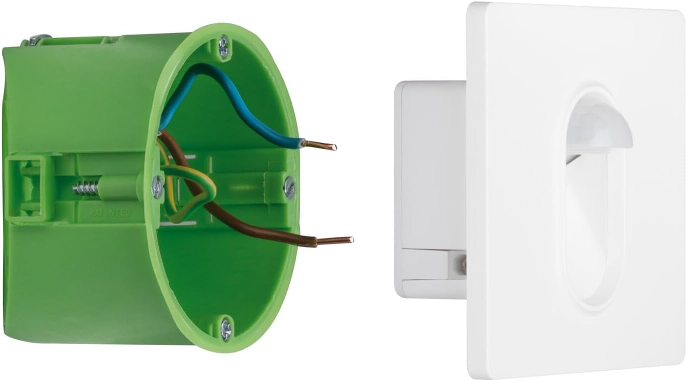 Detalle 1 de Paulmann 92923 kwadratowa oprawa wpuszczana w ścianę, LED 2,7 W, 2700 K