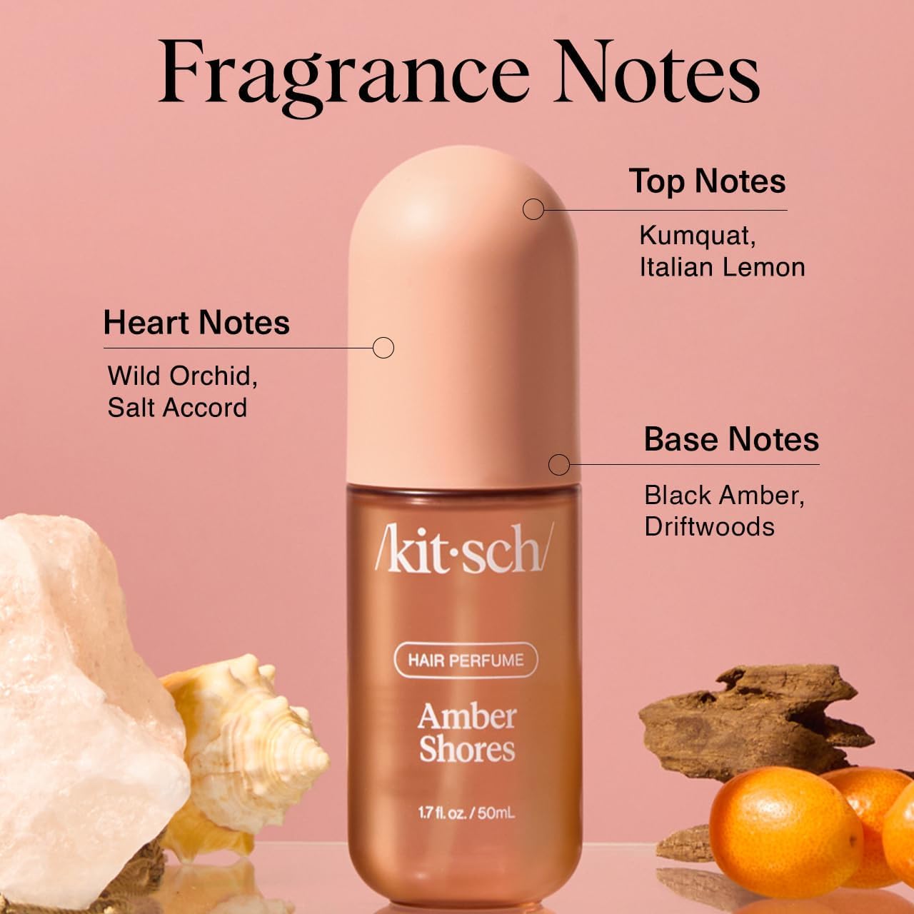 Thumbnail 6 de Kitsch Amber Shores Hair Perfume and Body Mist, 50 mL, Woody Aquatic Scent