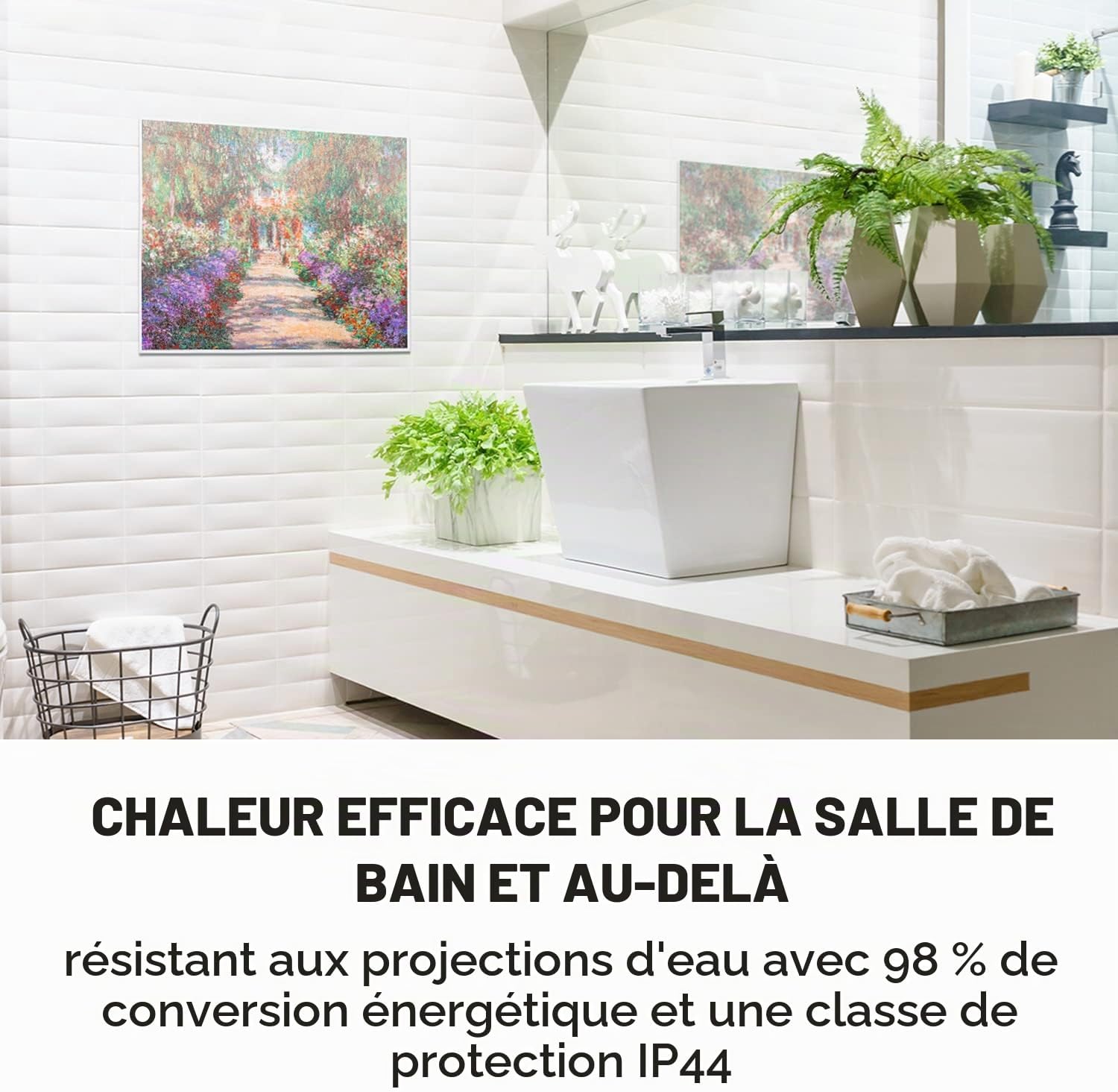 Detalle de Klarstein Wonderwall Air Art Smart 50325126 infraroodpaneel met wifi en Monet-design