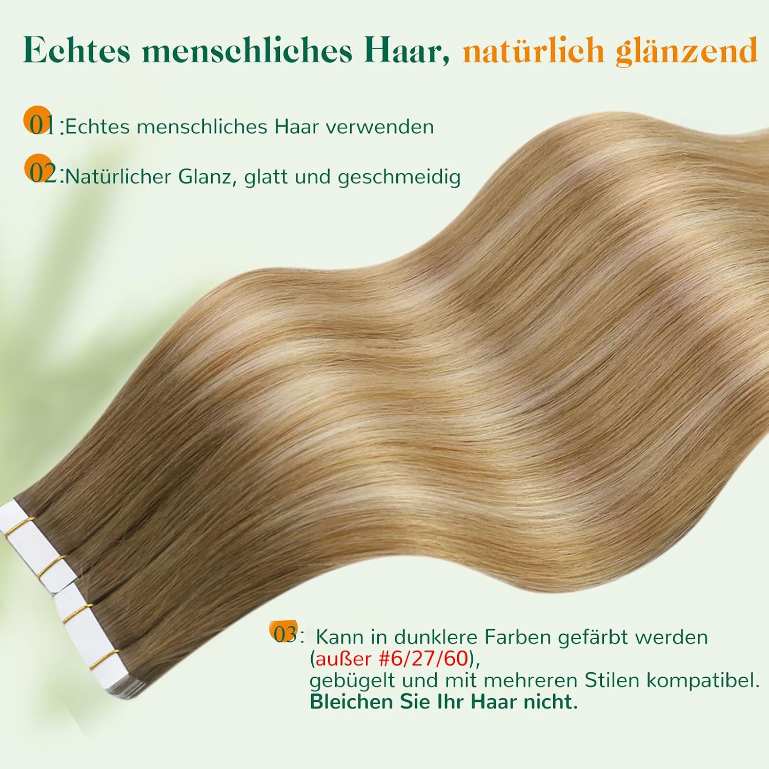 Detalle de Easyouth Tape in Extensions 30 cm Echthaar