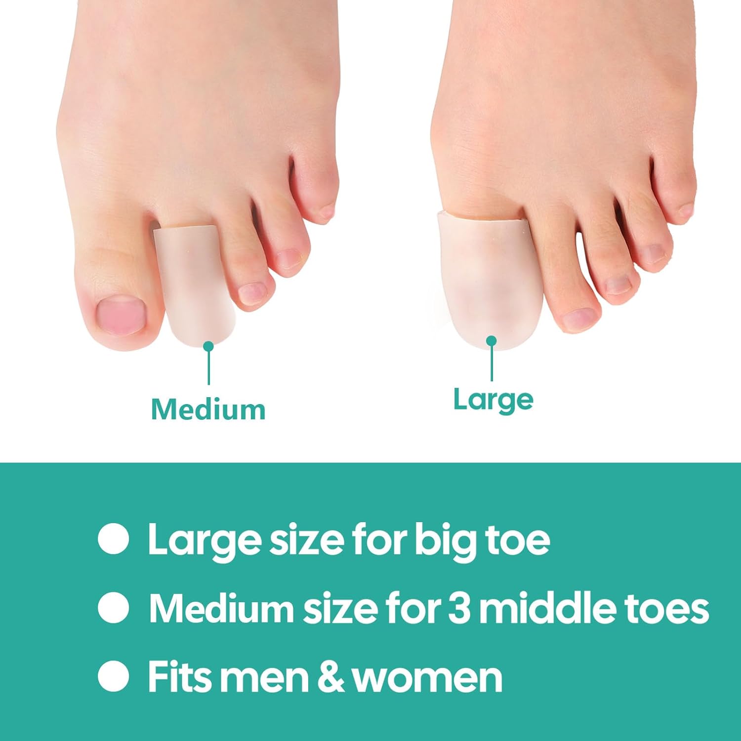 Thumbnail 4 de Welnove 12 Pcs Gel Toe Protector 12-pack
