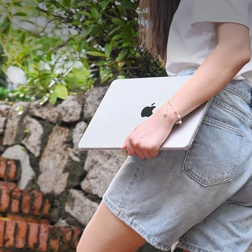 Detalle 2 de EooCoo Coque transparente pour MacBook Air 13 pouces M5/M4/M3/M2 (2026-2022) – Crystal Clair