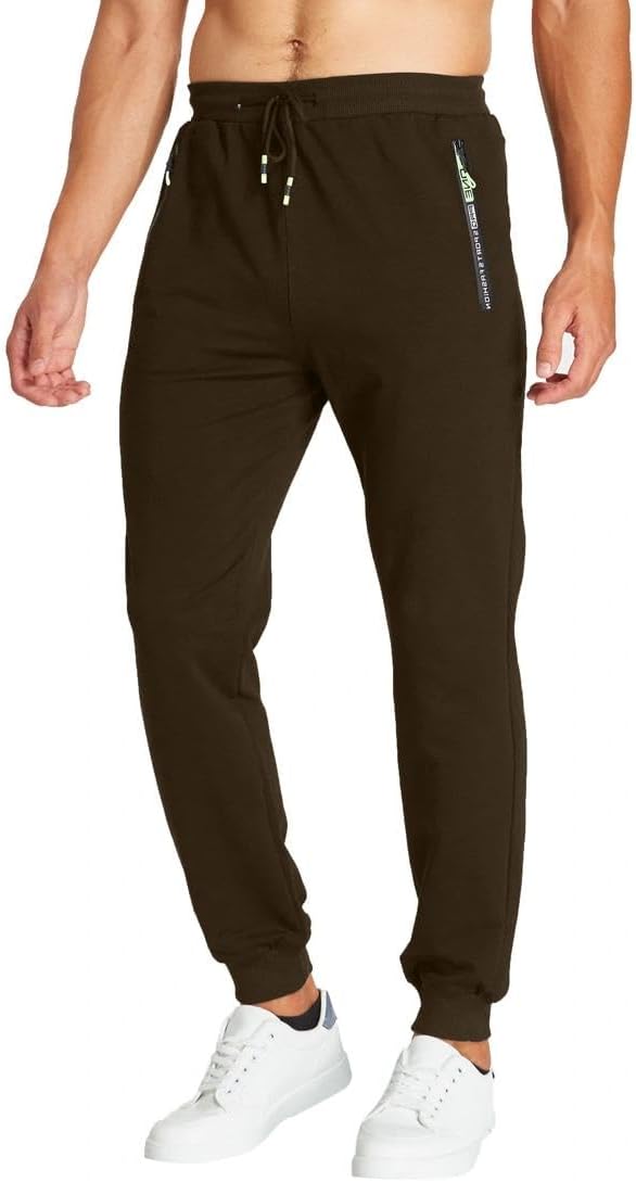 Thumbnail 6 de ZOXOZ pantaloni sportivi uomo in cotone con elastico in vita e tasche con zip