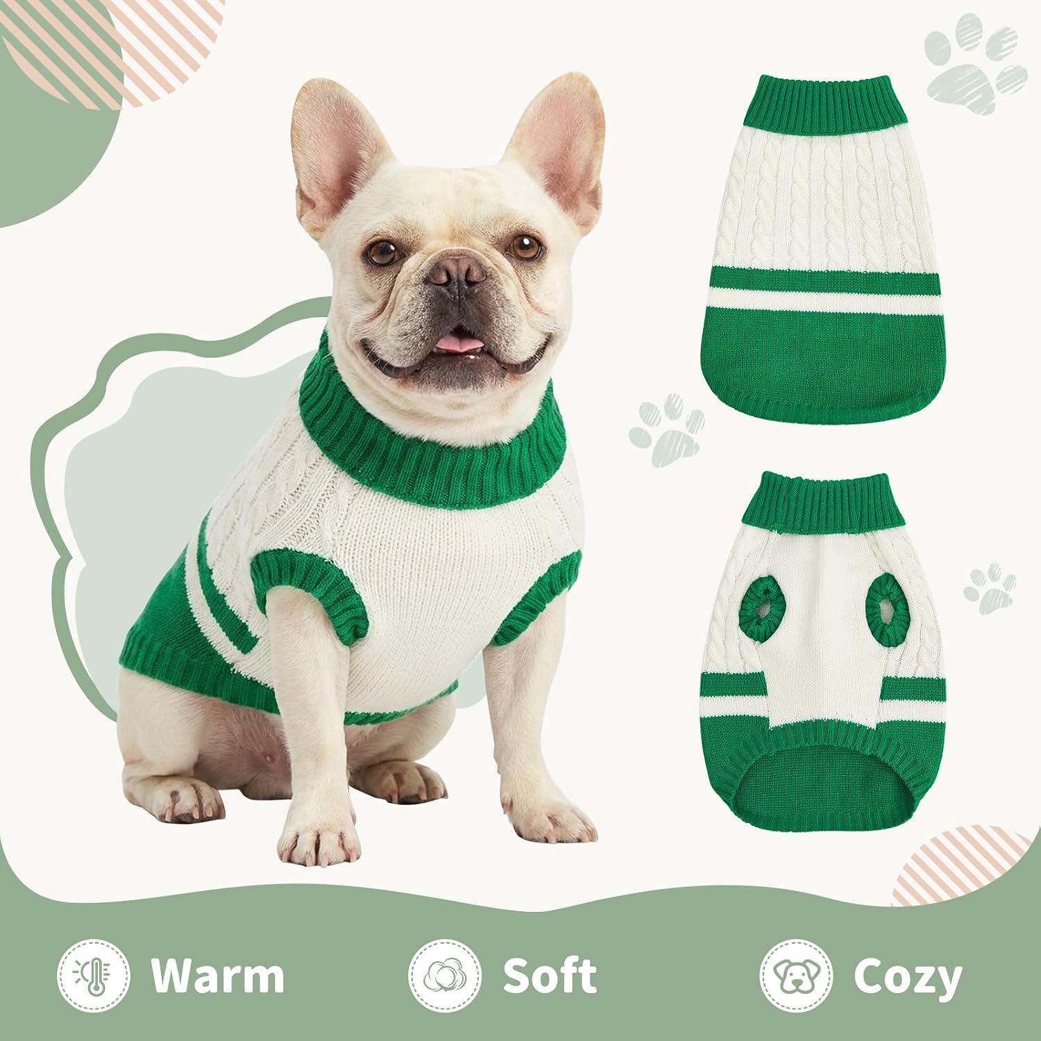 Detalle 2 de COOHAMS Dog Sweater, XL