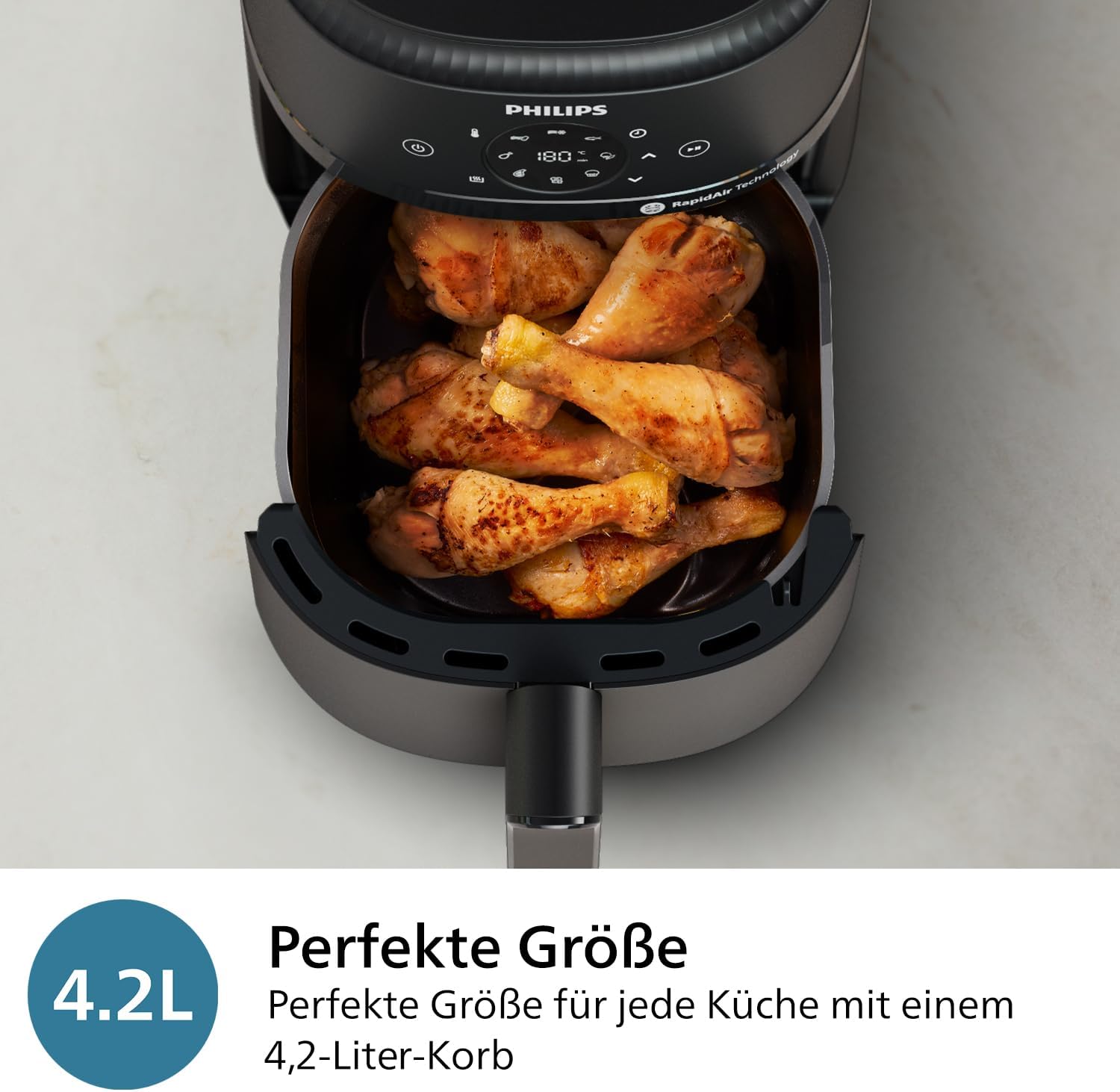 Detalle 2 de Philips NA229/00 Airfryer 4,2L 🍟
