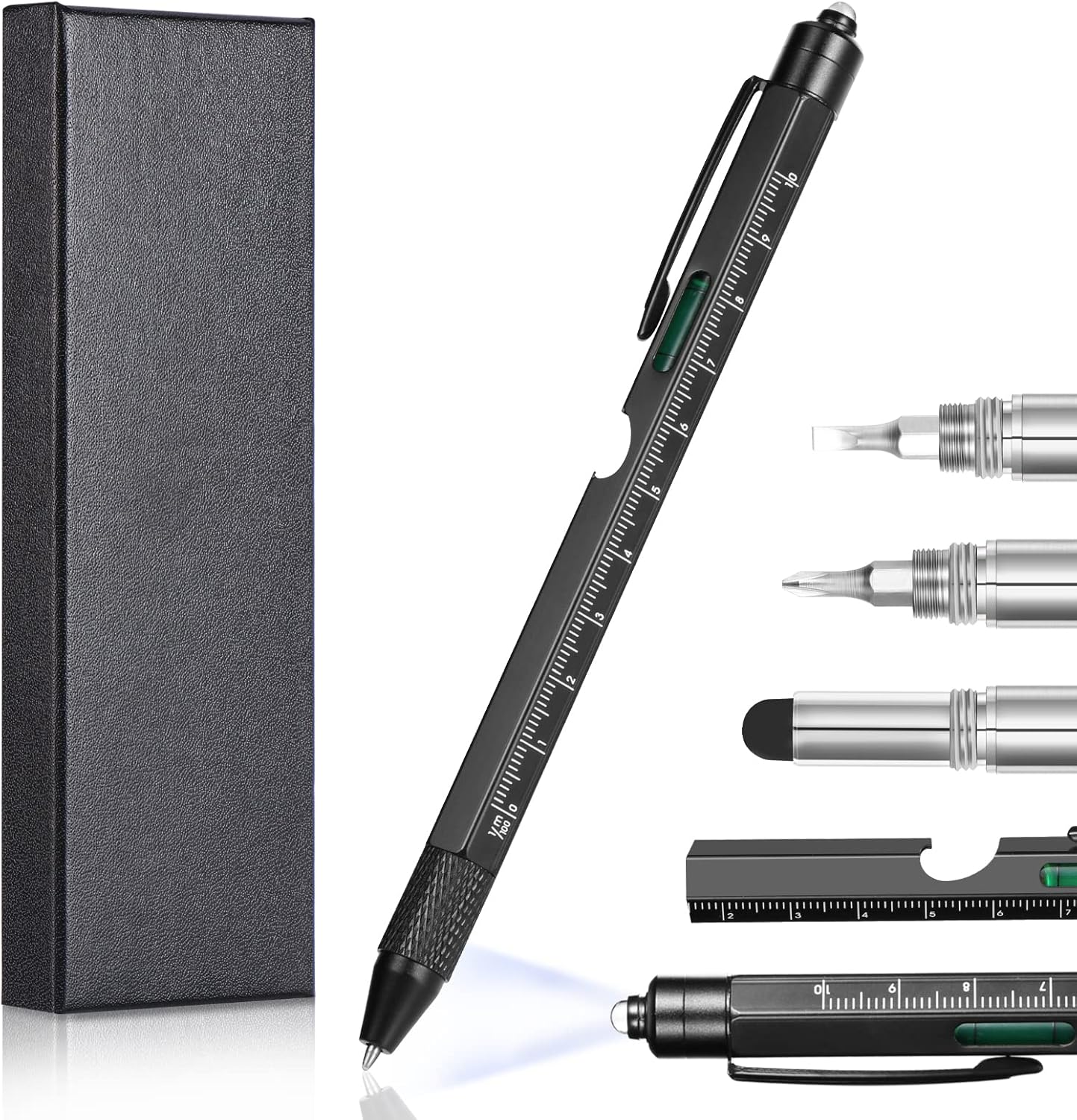 Detalle de Vinabo Idee Cadeau Noël Homme Original Utile — Stylo Multifonction 9 en 1