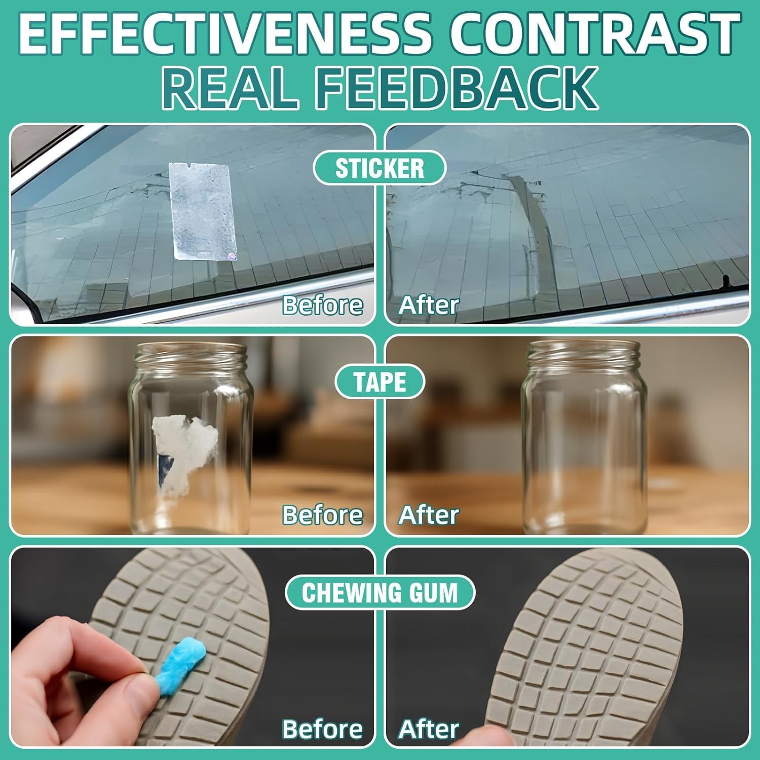 Thumbnail 3 de Sticky Stuff Remover & Adhesive Remover (120ML) with Plastic Scraper – Sticker, Label and Decal Gel