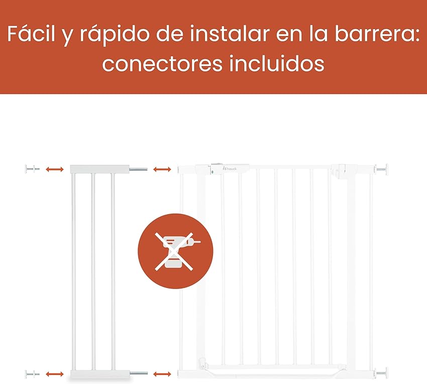 Detalle 2 de hauck Extensión 21 cm para barrera infantil