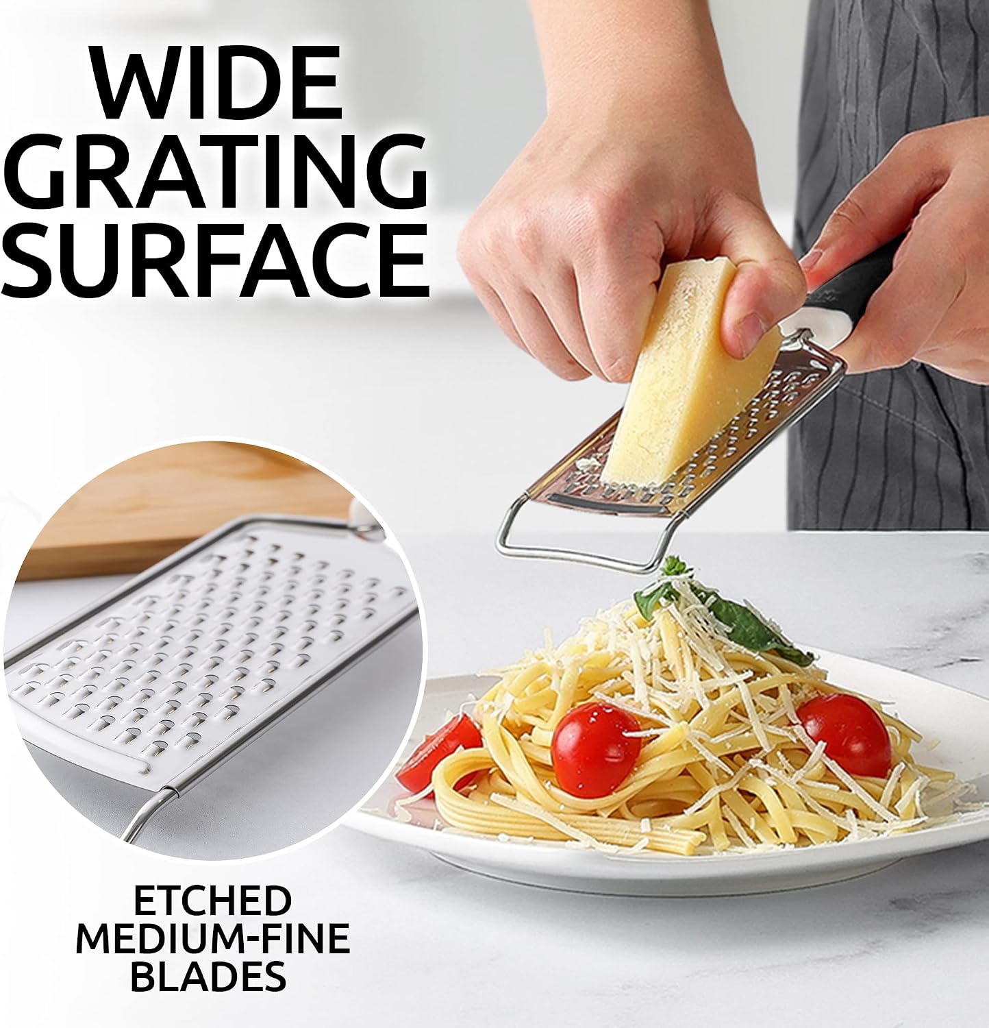 Detalle 2 de Zulay Kitchen Handheld Grater Stainless Steel