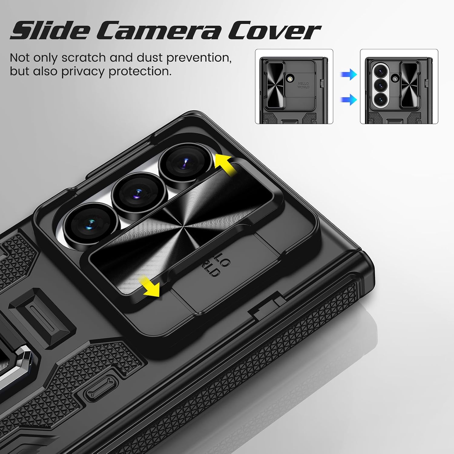Thumbnail 4 de Doeshine Samsung Galaxy Z Fold7 case with 360° ring 360°