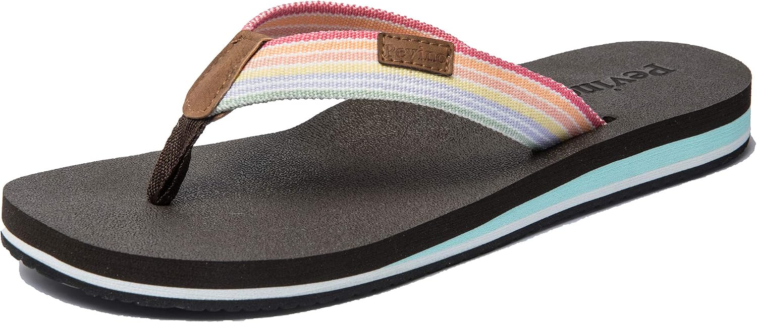 Detalle de Pevino Women's Orthotic Flip Flops with Arch Support