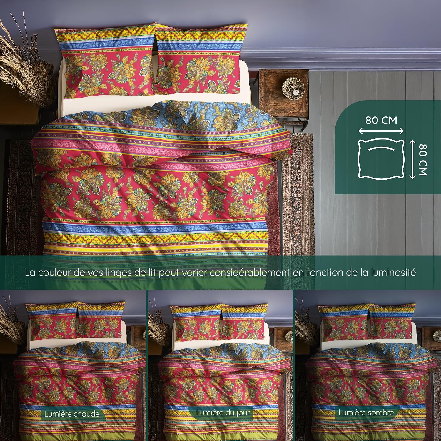 Thumbnail 5 de Dreamzie Housse de Couette 200x200 cm Mandala