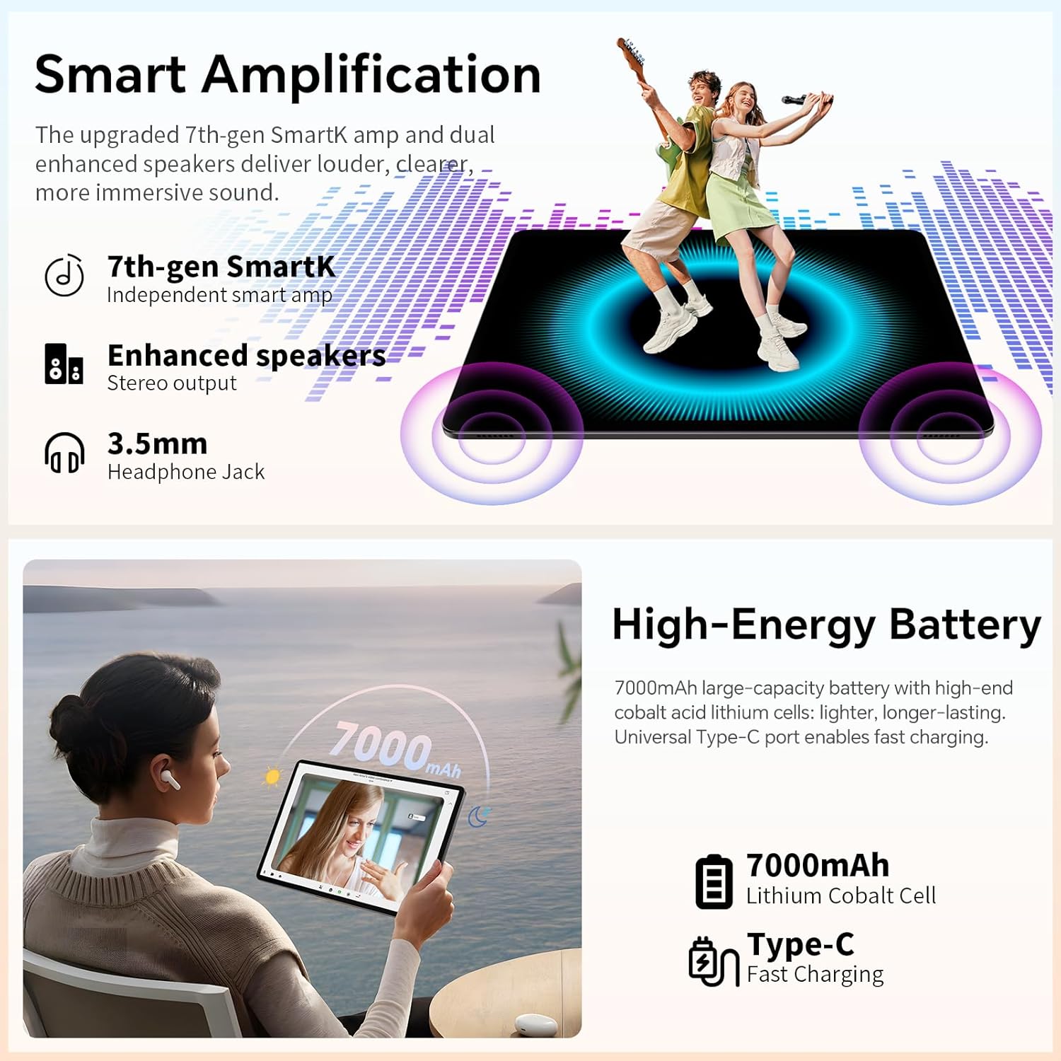 Thumbnail 5 de TECLAST P50T 11-inch Android 16 tablet with 90Hz IPS, 12GB RAM/128GB and 5G Wi‑Fi